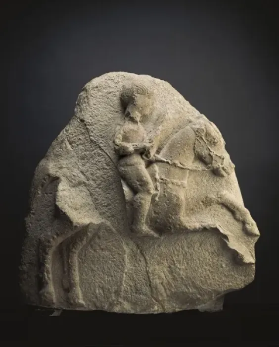 Framed Print : Horseman of Osuna. 3rd BC. It belonged to a funerary Framed Print : Horseman of Osuna. 3rd BC. It belonged to a funerary
