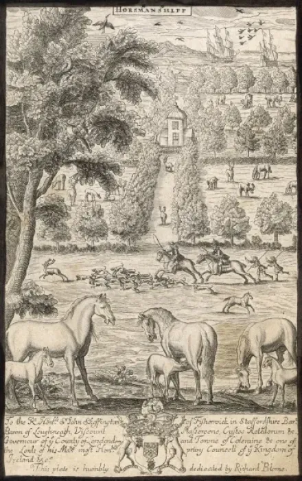 Framed Print : Horsemanship / Blome Framed Print : Horsemanship / Blome