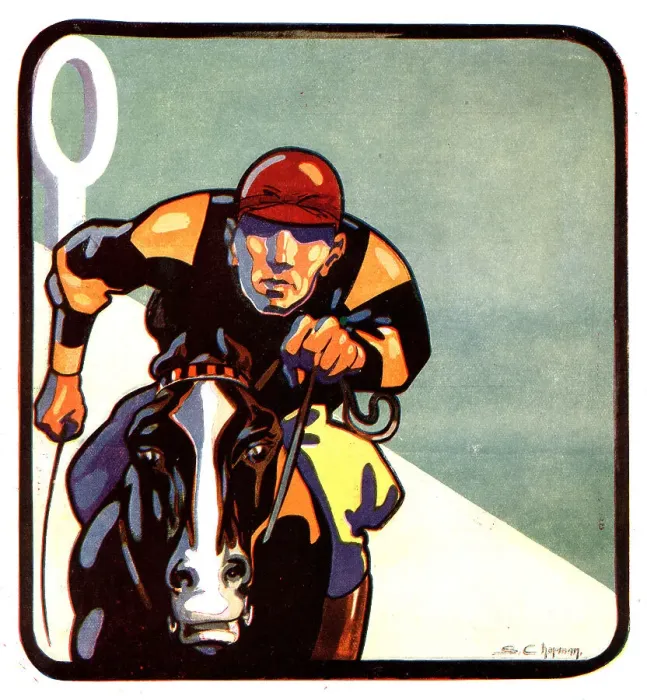 Framed Print : Horseracing Poster Framed Print : Horseracing Poster