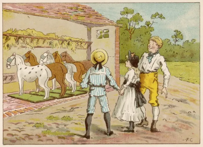 Framed Print : Horses in Stables 1884 Framed Print : Horses in Stables 1884