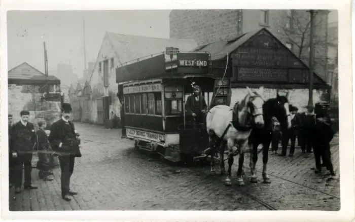 Framed Print : Horses & Tram, Paisley, Scotland Framed Print : Horses & Tram, Paisley, Scotland