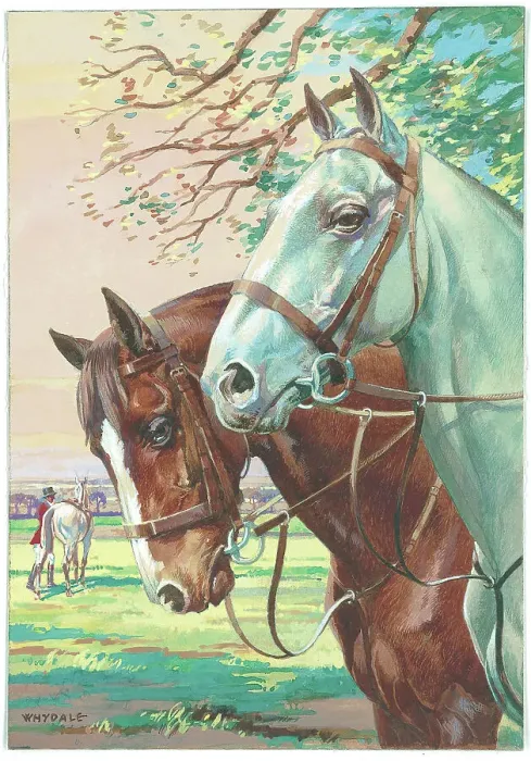 Framed Print : Horses Watercolour painting Ernest Whydale Framed Print : Horses Watercolour painting Ernest Whydale