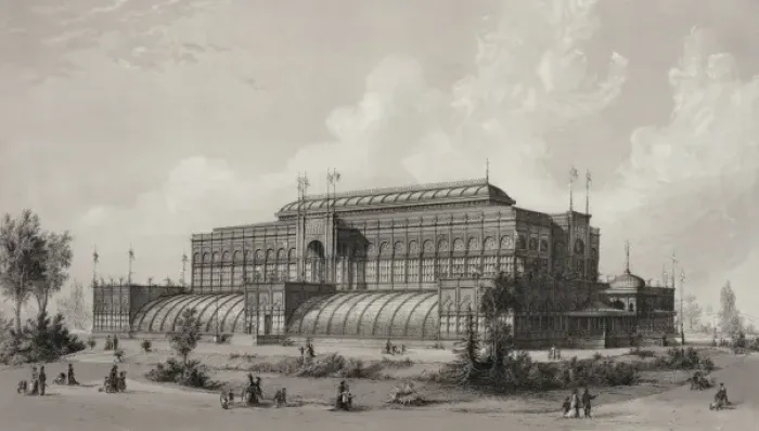 Framed Print : Horticultural Hall. International exhibition, 1876 Framed Print : Horticultural Hall. International exhibition, 1876
