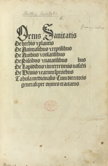 Framed Print : Hortus Sanitatis, Jacob Meidenbach, 1497 edition Framed Print : Hortus Sanitatis, Jacob Meidenbach, 1497 edition