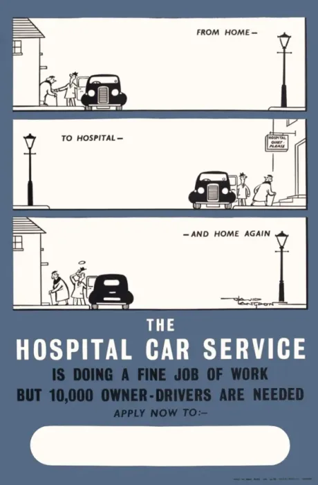 Framed Print : The Hospital Car Service Framed Print : The Hospital Car Service