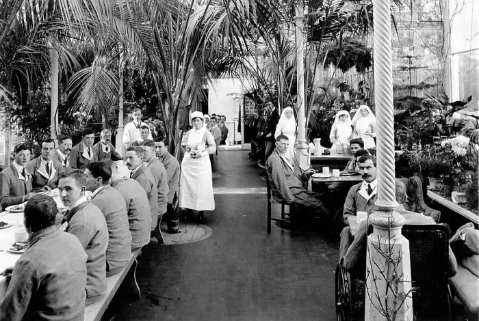 Framed Print : Hospital Mess, Quex Park 1917 Framed Print : Hospital Mess, Quex Park 1917