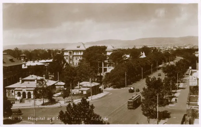 Framed Print : Hospital and North Terrace, Adelaide, Australia Framed Print : Hospital and North Terrace, Adelaide, Australia