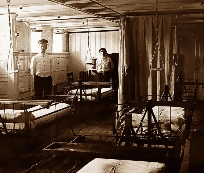 Framed Print : Hospital ship during WW1 Framed Print : Hospital ship during WW1