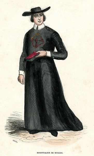 HOSPITALER. HOSPITALLER of Burgos, Spain Date: 1848