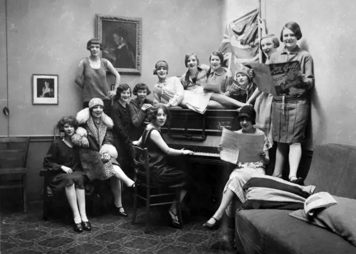 Framed Print : Hostel for Girls 1920S Framed Print : Hostel for Girls 1920S