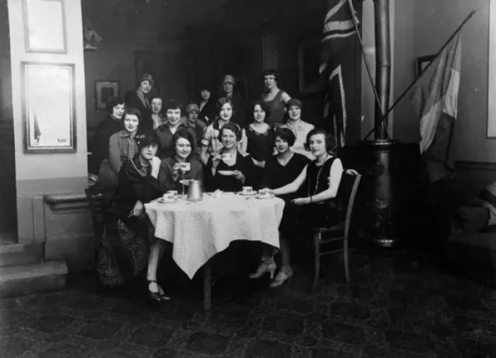 Framed Print : Hostel for Girls 1920S Framed Print : Hostel for Girls 1920S