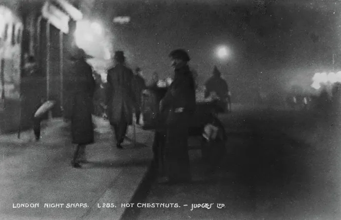 Framed Print : Hot Chestnuts in London Framed Print : Hot Chestnuts in London