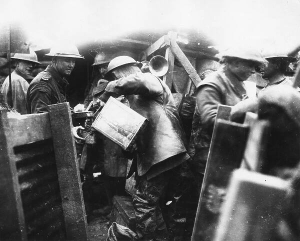 Hot coffee served to ANZAC troops on front line, WW1