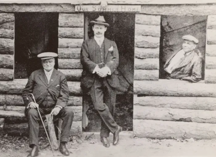 Framed Print : Hot Springs, Ark. (1920), left to right: William A. Pinkerto Framed Print : Hot Springs, Ark. (1920), left to right: William A. Pinkerto