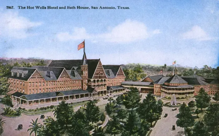 Framed Print : Hot Wells Hotel and Bath House, San Antonio, Texas, USA Framed Print : Hot Wells Hotel and Bath House, San Antonio, Texas, USA