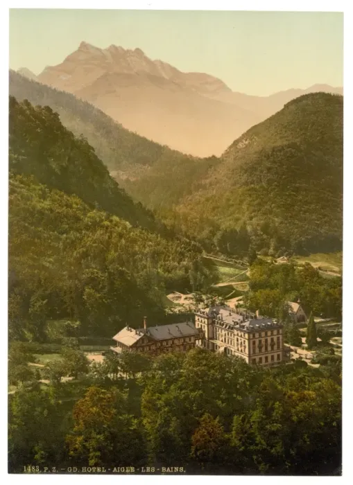Framed Print : Hotel, Aigle, Vaud, Canton of, Switzerland Framed Print : Hotel, Aigle, Vaud, Canton of, Switzerland