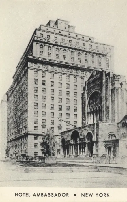 Framed Print : Hotel Ambassador, New York Framed Print : Hotel Ambassador, New York
