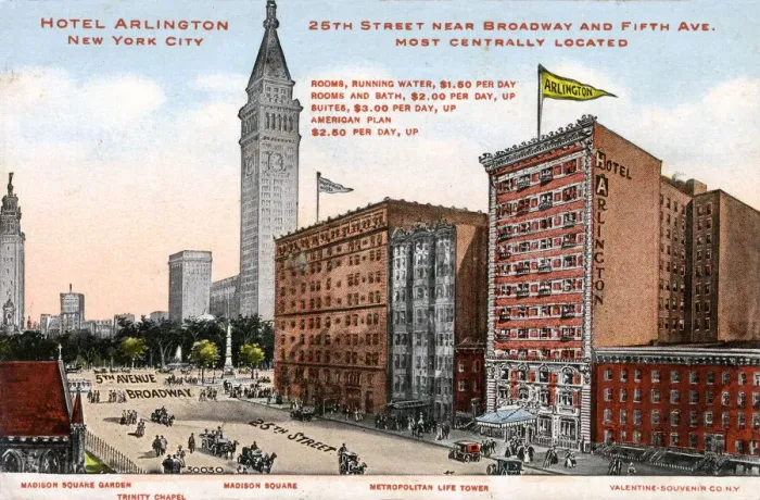Framed Print : Hotel Arlington, New York City, USA Framed Print : Hotel Arlington, New York City, USA