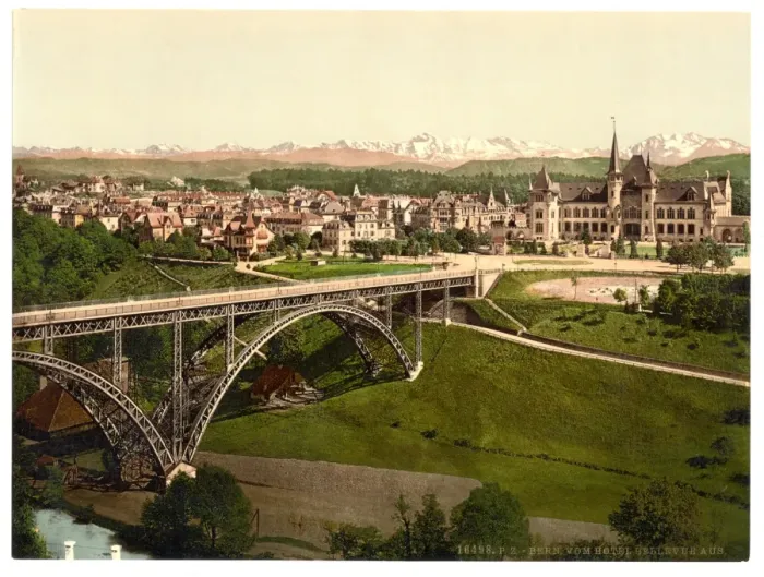 Framed Print : From Hotel Bellevue, Berne, Switzerland Framed Print : From Hotel Bellevue, Berne, Switzerland