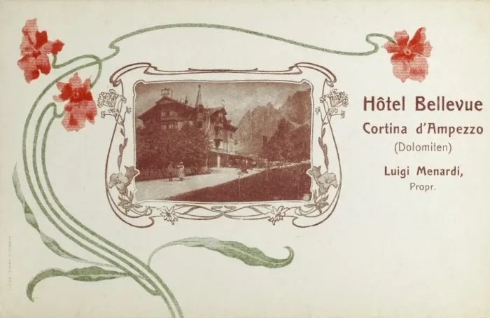 Framed Print : Hotel Bellevue, Cortina d Ampezzo (Dolomites) Framed Print : Hotel Bellevue, Cortina d Ampezzo (Dolomites)