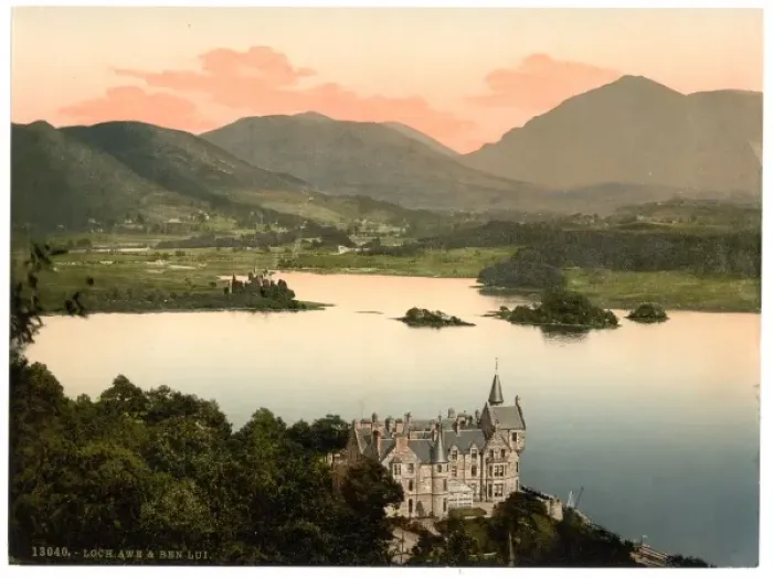 Framed Print : Hotel and Ben Lui, Loch Awe, Scotland Framed Print : Hotel and Ben Lui, Loch Awe, Scotland