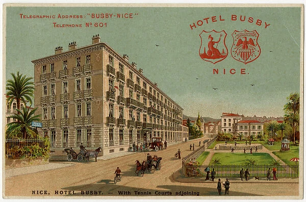 Hotel Busby, Nice, France - complete with tennis courts