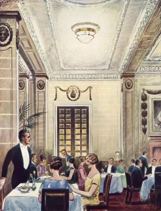 Framed Print : Hotel Cecil Grill Room Framed Print : Hotel Cecil Grill Room