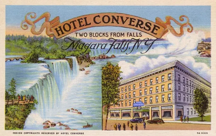 Framed Print : Hotel Converse, Niagara Falls, New York State, USA Framed Print : Hotel Converse, Niagara Falls, New York State, USA