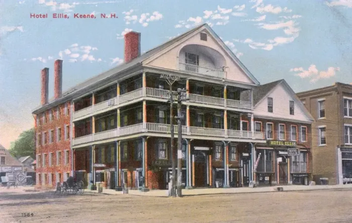 Framed Print : Hotel Ellis, Keene, New Hampshire, USA