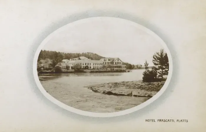 Framed Print : Hotel Frascatti, Flatts Village, Bermuda Framed Print : Hotel Frascatti, Flatts Village, Bermuda
