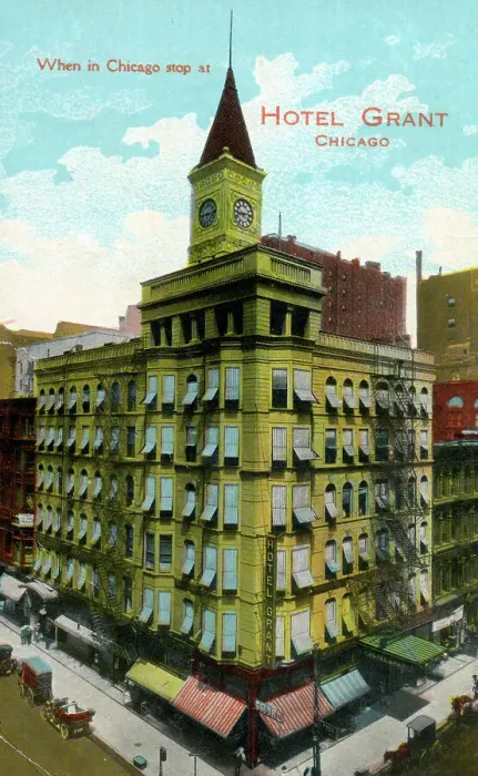 Framed Print : Hotel Grant, Madison and Dearborn Streets, Chicago, Illinois Framed Print : Hotel Grant, Madison and Dearborn Streets, Chicago, Illinois