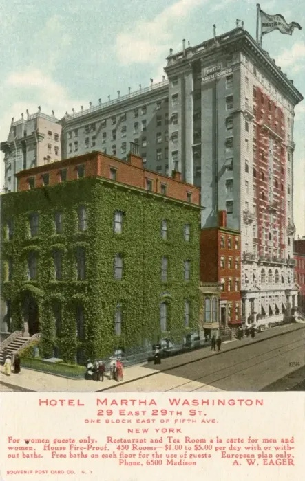 Framed Print : Hotel Martha Washington, New York Framed Print : Hotel Martha Washington, New York