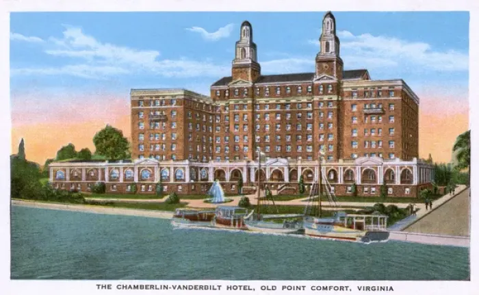 Framed Print : Hotel at Old Point Comfort, Hampton, Virginia, USA Framed Print : Hotel at Old Point Comfort, Hampton, Virginia, USA