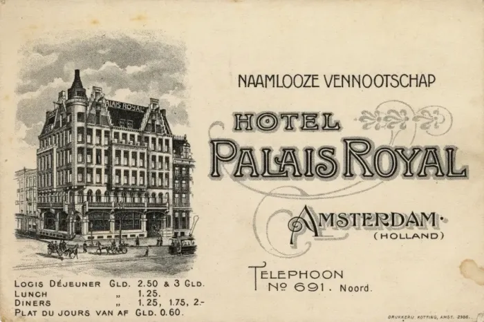 Framed Print : Hotel Palais Royal, Amsterdam, Netherlands Framed Print : Hotel Palais Royal, Amsterdam, Netherlands