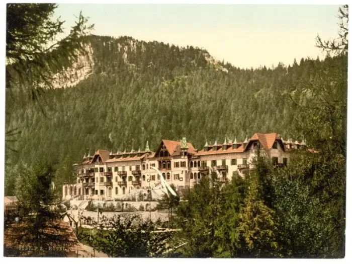 Framed Print : Hotel Penegal, Tyrol, Austro-Hungary Framed Print : Hotel Penegal, Tyrol, Austro-Hungary