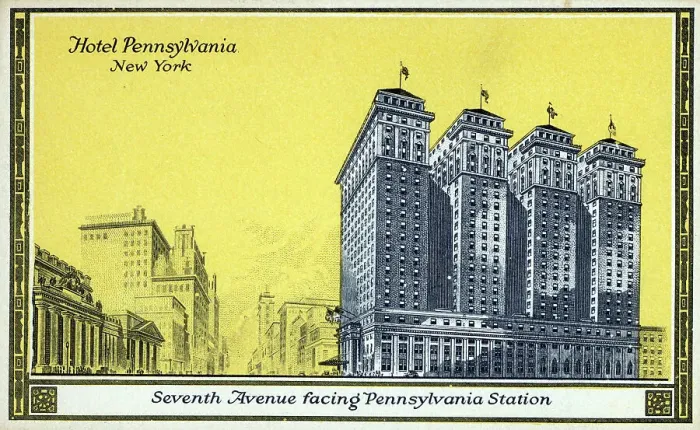 Framed Print : Hotel Pennsylvania, New York, USA - on 7th Avenue Framed Print : Hotel Pennsylvania, New York, USA - on 7th Avenue