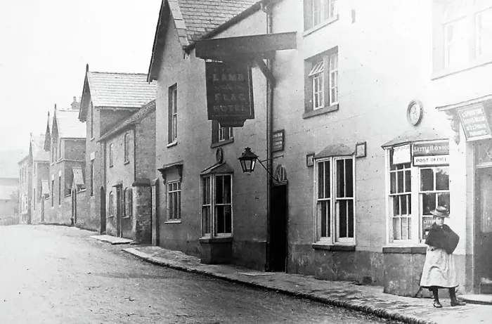 Framed Print : Hotel and post office, Little Haywood, early 1900s Framed Print : Hotel and post office, Little Haywood, early 1900s