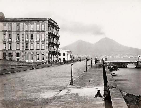 Hotel Royal Naples, Napoli, view towards Mount Vesuvius