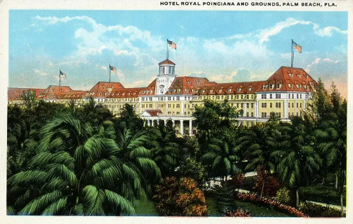 Framed Print : Hotel Royal Poinciana and Grounds, Palm Beach, Florida, USA Framed Print : Hotel Royal Poinciana and Grounds, Palm Beach, Florida, USA