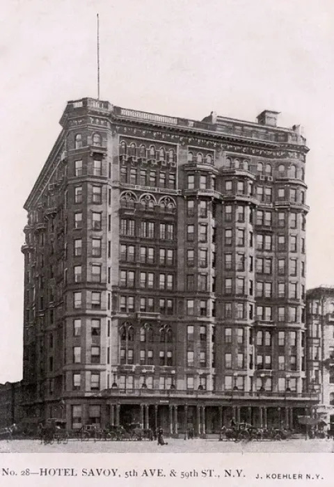 Framed Print : Hotel Savoy in New York City, USA Framed Print : Hotel Savoy in New York City, USA