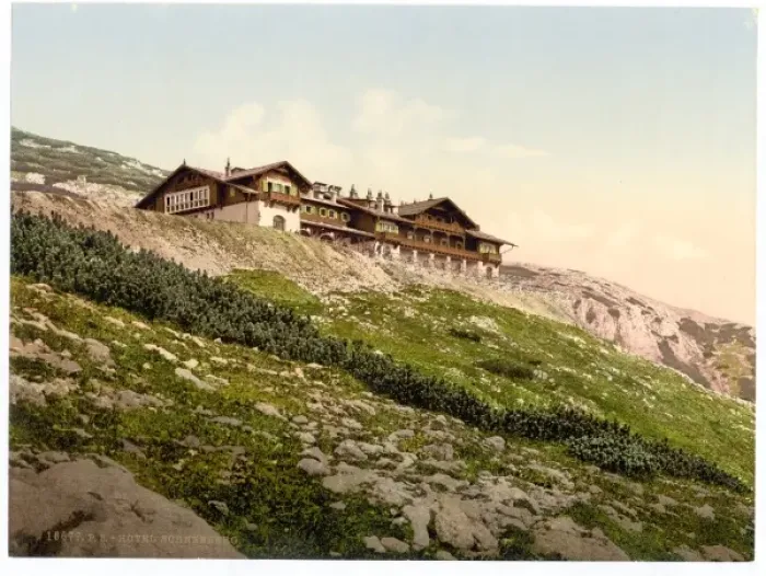 Framed Print : Hotel Schneeberg, Lower Austria, Austro-Hungary Framed Print : Hotel Schneeberg, Lower Austria, Austro-Hungary
