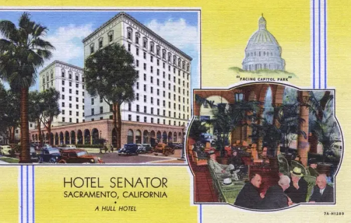Framed Print : Hotel Senator, Sacramento, California, USA Framed Print : Hotel Senator, Sacramento, California, USA