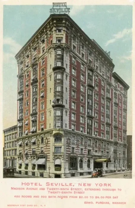 Framed Print : Hotel Seville, New York Framed Print : Hotel Seville, New York