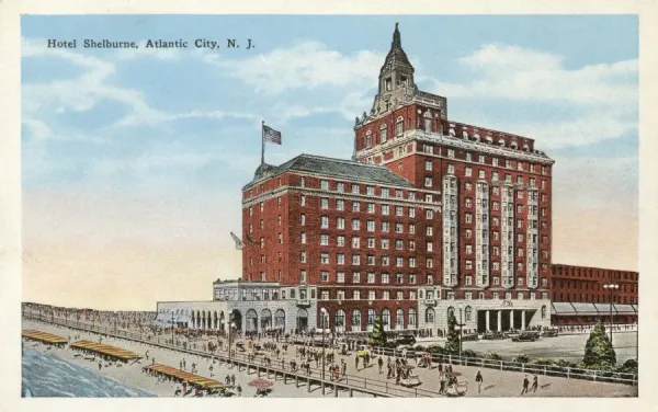 Hotel Shelburne Print, Atlantic City, Late 1920s. Art Prints