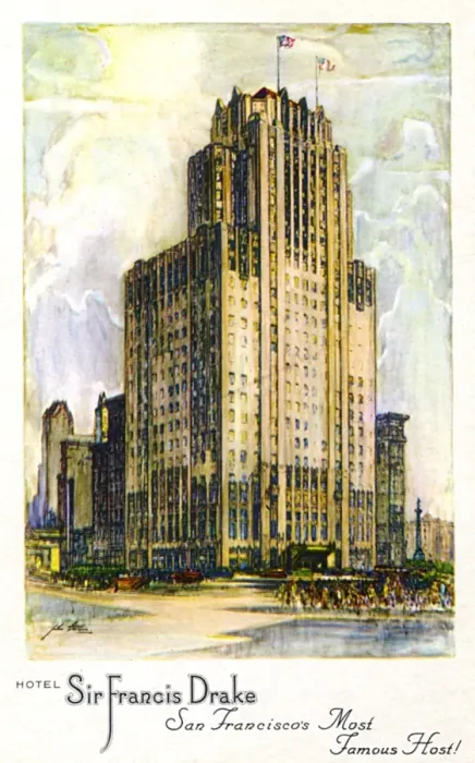 Framed Print : Hotel Sir Francis Drake, San Francisco, California, USA Framed Print : Hotel Sir Francis Drake, San Francisco, California, USA