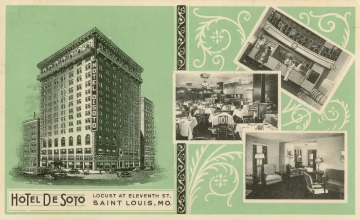 Framed Print : Hotel de Soto - Locust at 11th Avenue, St. Louis, Missouri Framed Print : Hotel de Soto - Locust at 11th Avenue, St. Louis, Missouri
