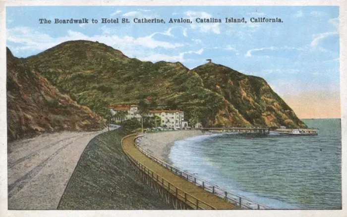 Framed Print : Hotel St Catherine, Santa Catalina Island, California, USA Framed Print : Hotel St Catherine, Santa Catalina Island, California, USA