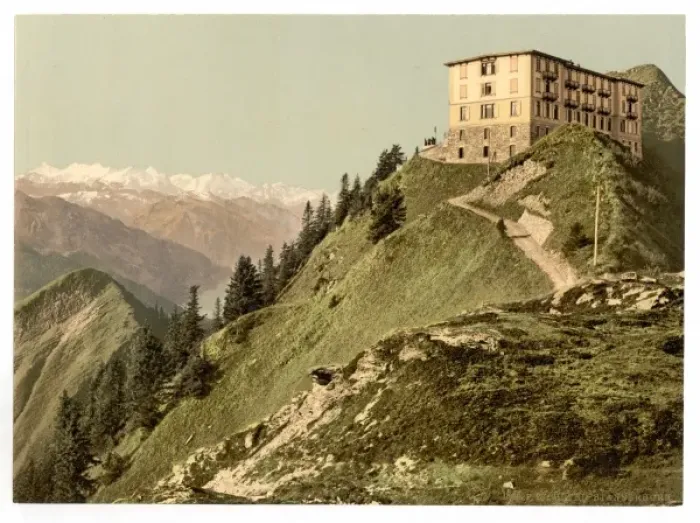 Framed Print : Hotel, Stanserhorn, Switzerland Framed Print : Hotel, Stanserhorn, Switzerland