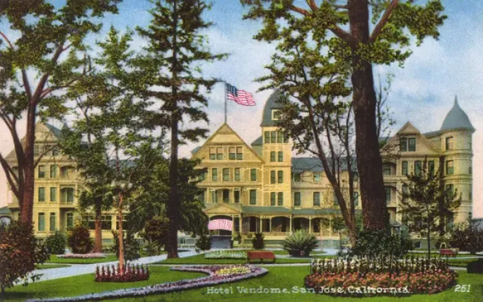 Framed Print : Hotel Vendome, San Jose, Santa Clara County, California, USA Framed Print : Hotel Vendome, San Jose, Santa Clara County, California, USA
