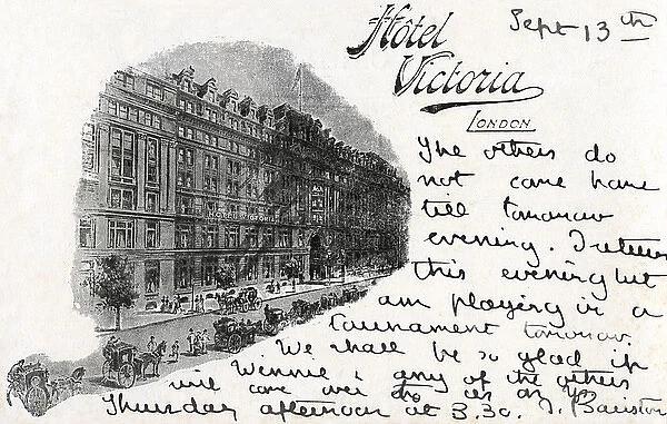 Hotel Victoria, 8 Northumberland Avenue, London